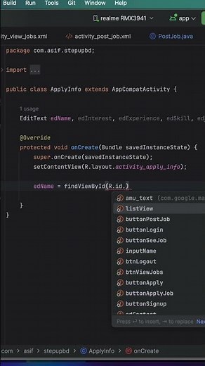 App Development | Java | XML | Android Studio | #coding