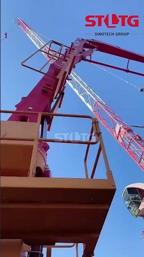 concrete placing boom for high building construction