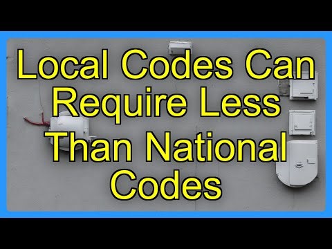 Local Codes Can Require Less Than National Codes