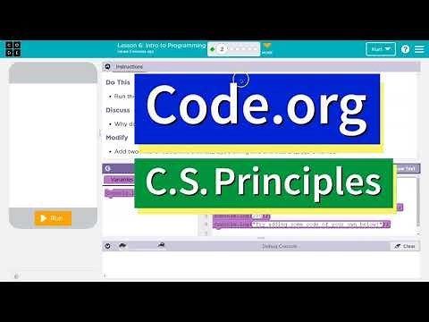 Code.org Lesson 5.1 Intro to Programming | Tutorial with Answers | Unit 3 CS Principles
