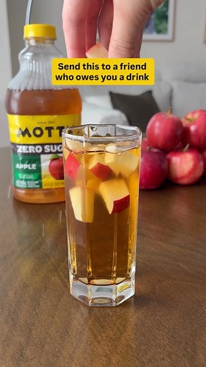 Meet your new go-to refresh: Mott’s Zero Sugar Apple. 🍎✨ | Mott's