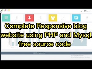 Complete Responsive Blog Website using PHP & MySQL Source Code Download