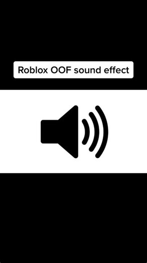 Roblox OOF sound effect #roblox #sound #soundeffect #foredits #fy #audio