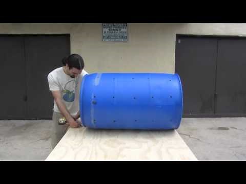 How to make your own home made compost tumbler step by step.