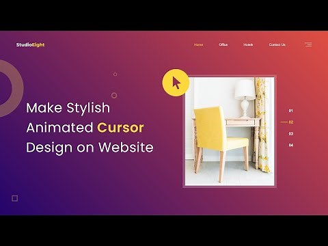 How To Make Cursor Animation On Website Using HTML CSS & JS | Mouse Move Animation
