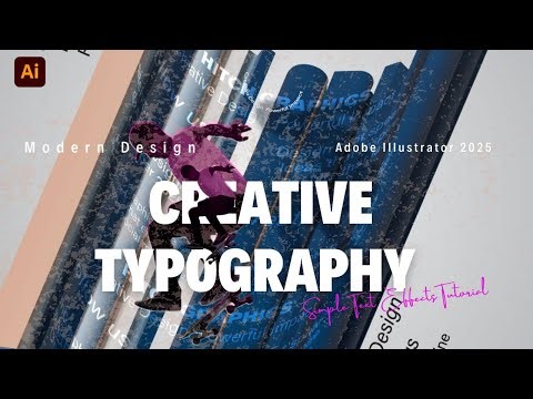 Modern & Creative Typography Design in Adobe Illustrator 2025 | Simple Text Effects Tutorial
