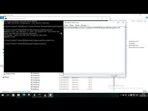 How to encrypt and decrypt messages using Openssl on windows