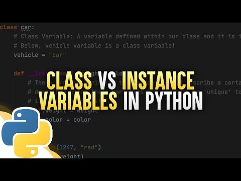 Class vs Instance Variables In Python