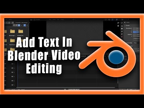 Blender Tutorial: How To Add Text In Blender Video Editing