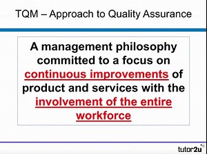 Quality Management - Quality Assurance