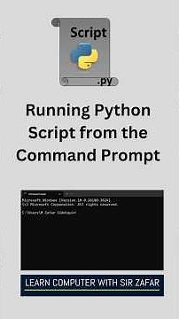 How to run a Python Script from the Command Prompt? #pythonscript #commandprompt #commandline #shell
