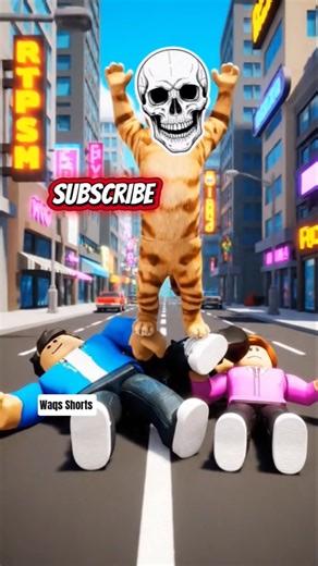 Multiple Roblox Characters Running! #shortvideo #cat #roblox