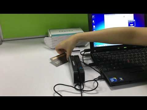 How to use Lanora LNR820 Magnetic Card Writer by USB Cable?