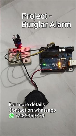 Burglar alarm arduino | Easy Project for school students|