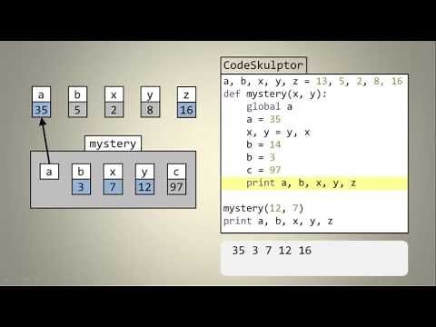 Global and Local Variables - Interactive Python