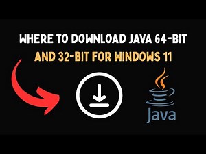 Where to download Java 64 bit and 32 bit for Windows 11