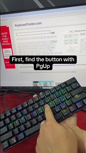 Here's how to press Page Up button on a 60 % keyboard! ⌨🌟