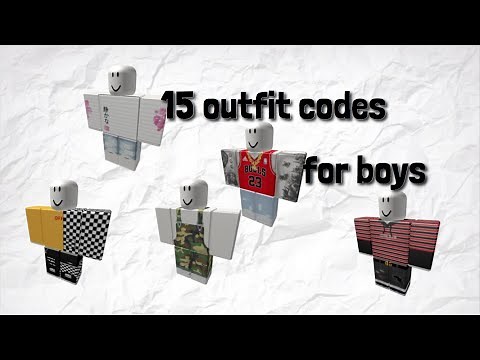 Roblox OUTFIT CODES for boys