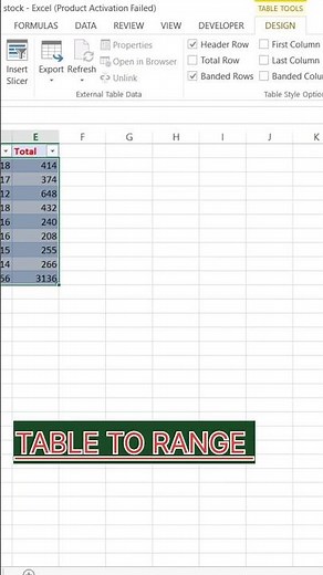 Convert Table to Range in Excel: Quick and Easy Tutorial#excel
