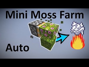 Minecraft: Mini Moss Farm tutorial for bone meal, fuel and XP