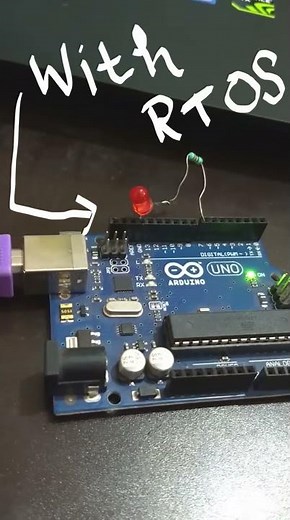 FreeRTOS on ARDUINO UNO | Blinking two LEDs simultaneously