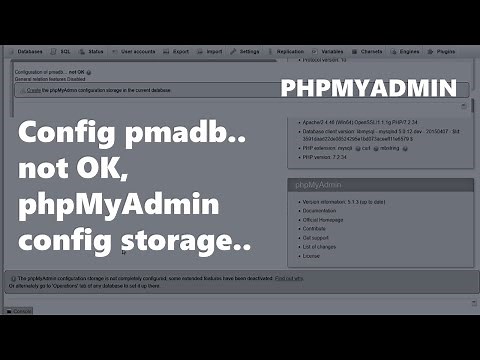 XAMPP MySQL Error : Configuration of pmadb... Not OK