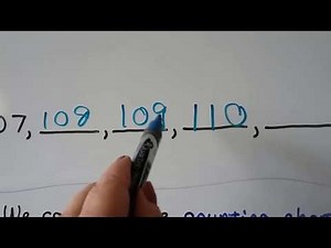 Grade 1 Math 6.1, Count by ones to 120 (counting patterns)