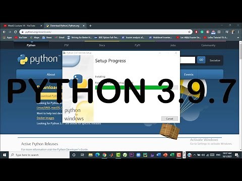 How to install Python 3.9.7 on Windows 10 | 64 bit