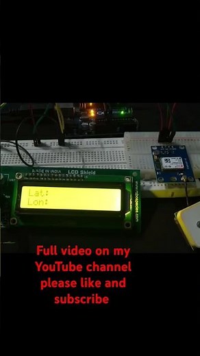 GPS Tracking with Arduino and LCD Display | Real-Time Latitude and Longitude Display" #shorts #GPS