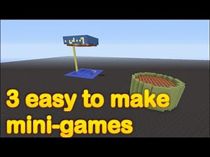 Minecraft - 3 easy to make mini games (part 1)