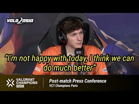 FNATIC (NRG vs. FNC) Post-Match Press Conference at VCT Champions Paris 2025