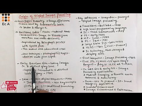 DIP#2 Origin of Digital Image Processing || EC Academy