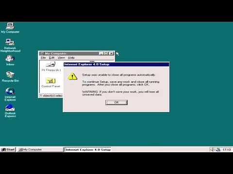 Installing Internet Explorer 4 on Windows 95