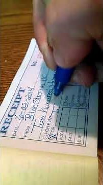 How To Fill Out Receipts For Customers by Hand