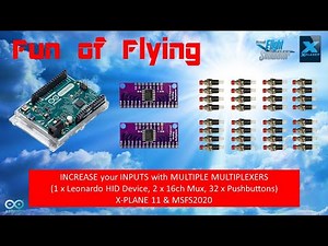 HOME COCKPIT BASICS..... INCREASE INPUTS with MULTIPLE MULTIPLEXERS & Leonardo HID Microcontroller