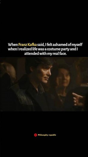 Franz Kafka Life Is a Costume Party #kafka #shorts