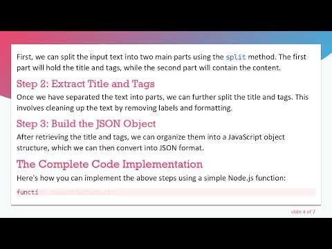 Transforming Text into JSON with Node.js