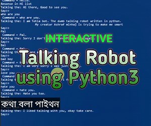 TotLa: Interactive Talking Robot in Python3