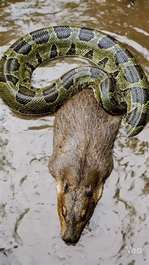 Monster Anaconda Swallows Prey #cinematicshorts