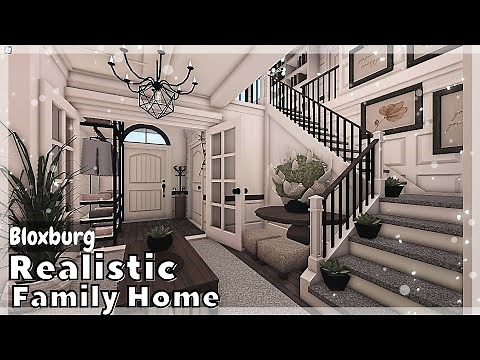 BLOXBURG: Realistic 2-Story Family Home Speedbuild | Roblox House build