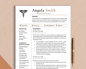 Nurse Resume Template Google Docs, Word & Pages, RN Resume Template, Nursing Resume and Cover Letter, CV Template Medical Assistant Resume - Etsy