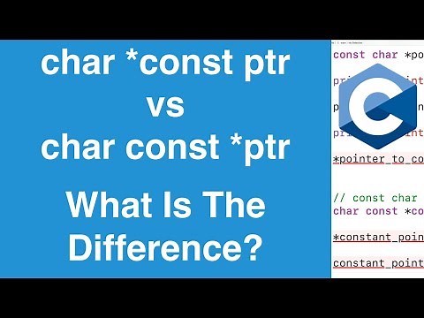 Constant Pointer VS. Pointer To A Constant | C Programming Tutorial