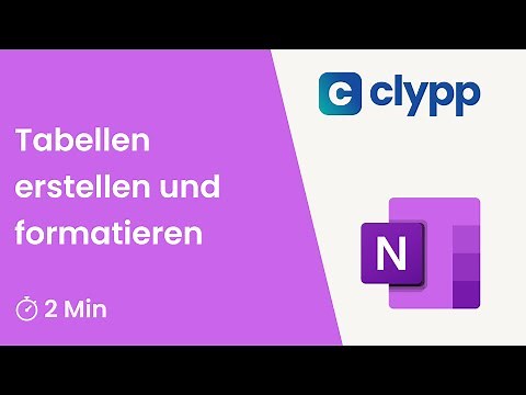 OneNote - Tabellen erstellen und formatieren