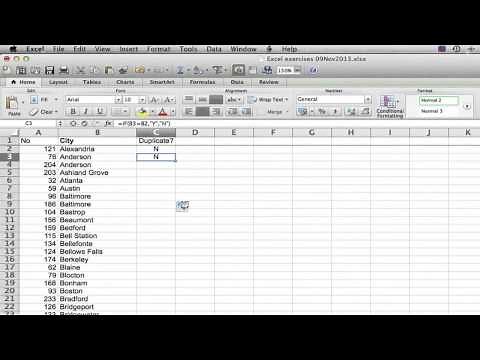 How to Delete Duplicate Text Entries in Excel : Using Excel