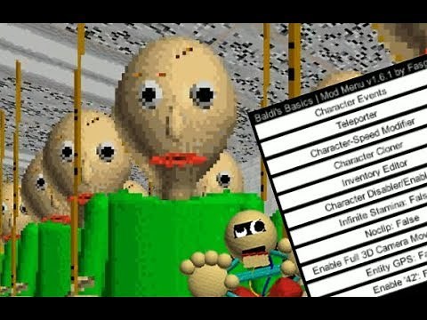 CHEAT MENU MOD! | Baldi's Basics