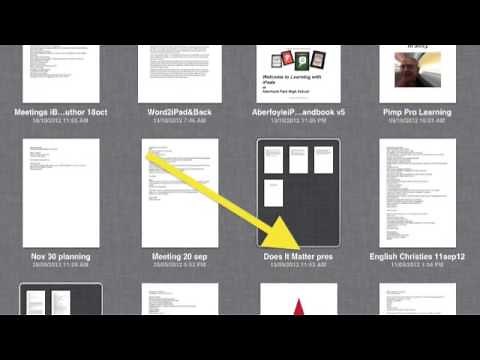Pages on iPad for Beginners: Saving & Deleting