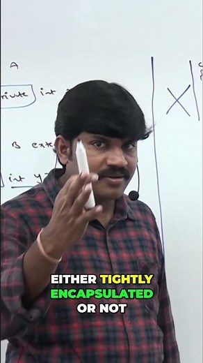 Encapsulation Explained: A & B Classes Demystified! #shorts