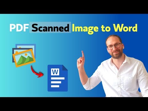 How to Convert PDF Scanned Image to Word File to Edit | PDF OCR to Word Free