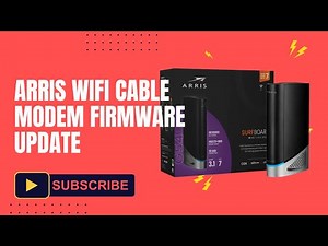 Arris Wifi Cable Modem Firmware Update - Step-by-Step Guide (Latest 2025 Method)