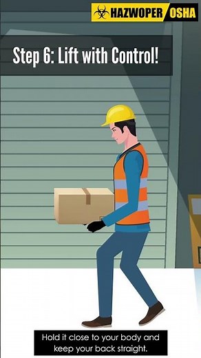 8 Steps of Safe Lifting | #shorts#lifting #ergonomics #safetyfirst #safety